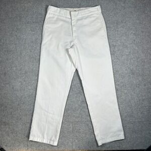 Dickies Work chino Pants Mens 32x30 White 874 Original Fit Skater preppy